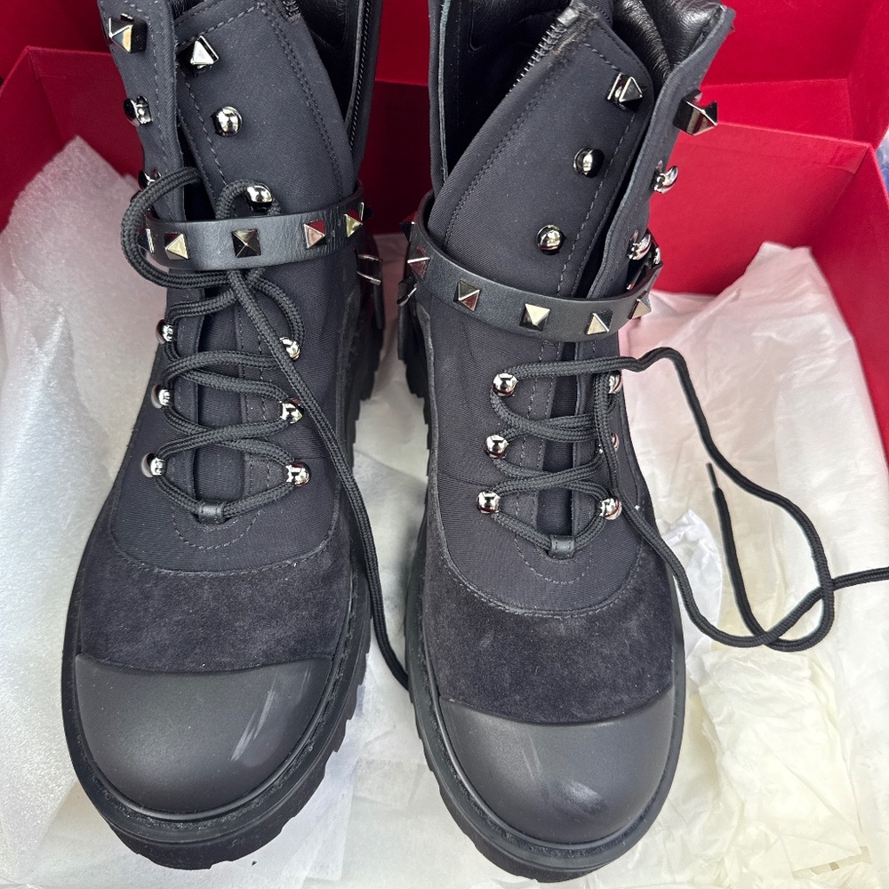 Valentino combat boot